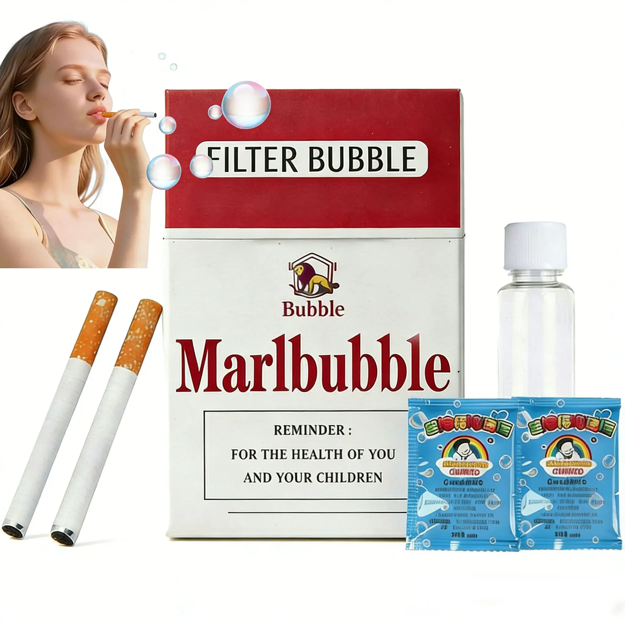 SummerVibes Bubble Fidget Toy - Safe Non-Toxic Bubble Solution Set, Holiday Stress Relief Gadget & Unique Xmas Party Supply
