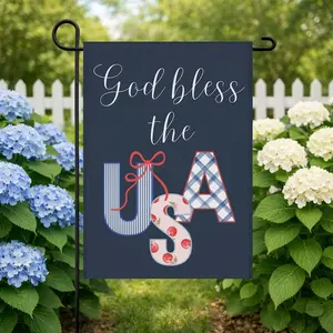Patriotic Garden Flag: Red White Blue USA Banner