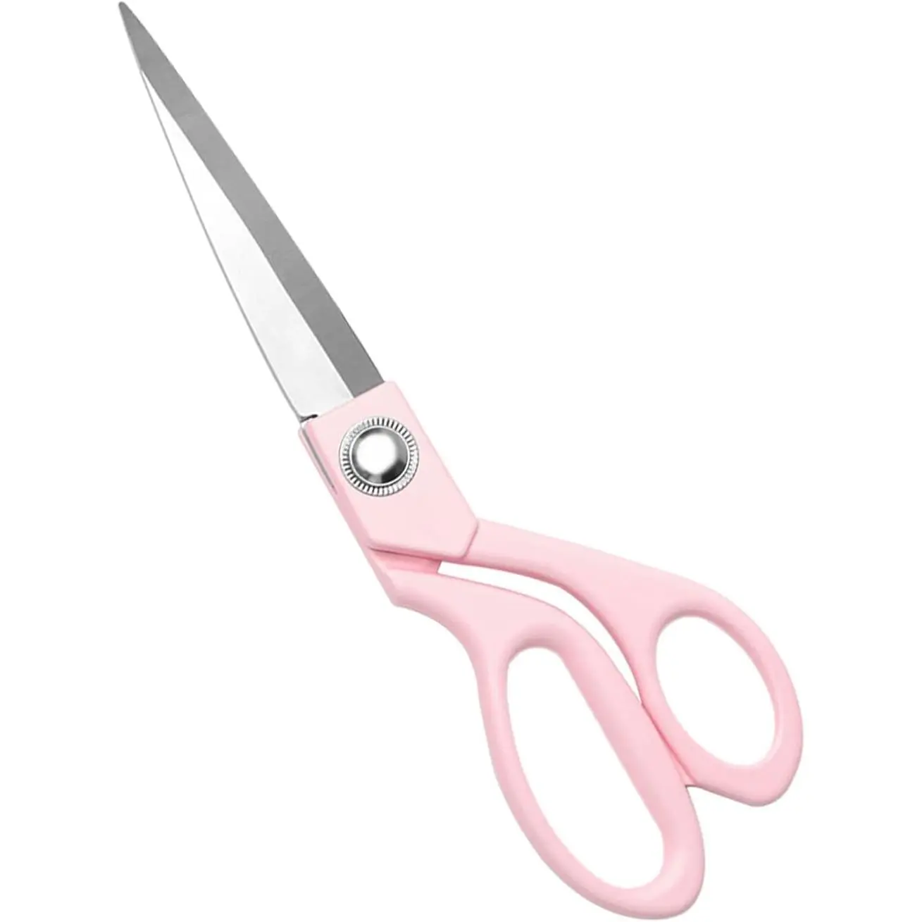 Women's 8-in Pink Fabric Scissors, Premium Stainless Steel Heavy-Duty Fabric Cutting Tool, Professional Single Scissors for Home Office, Crafts, Low Prices, Sewing