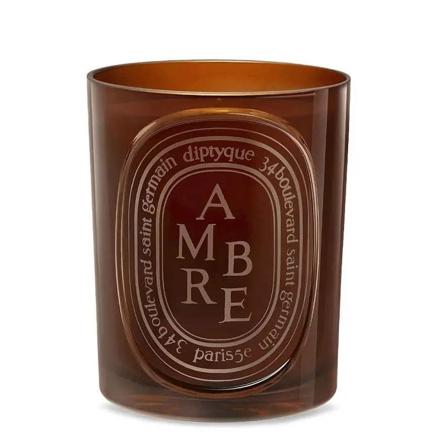 Ambre Candle (colored glass)