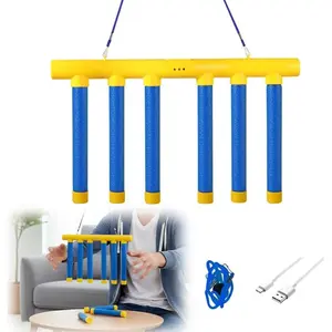 Agility Training Reflective Drop Stick Hand Eye Coordination Game Reflex Exercise Set with Adjustable Speed & English Voice Broadcasting for Kids Adults Sports Fitness Improvement Home Essentials