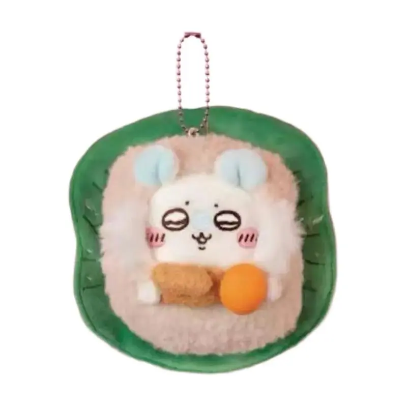 Chiikawa Anime Cartoon Character Food-Themed Embroidered Plush Keychain - 10–12 Cm Cute Usagi Hachiware Collector's Edition Dim Sum Pendant, Hong Kong Yum Cha Birthday Gift Toy (Toys & Hobbies, DIY Felt Crafts)