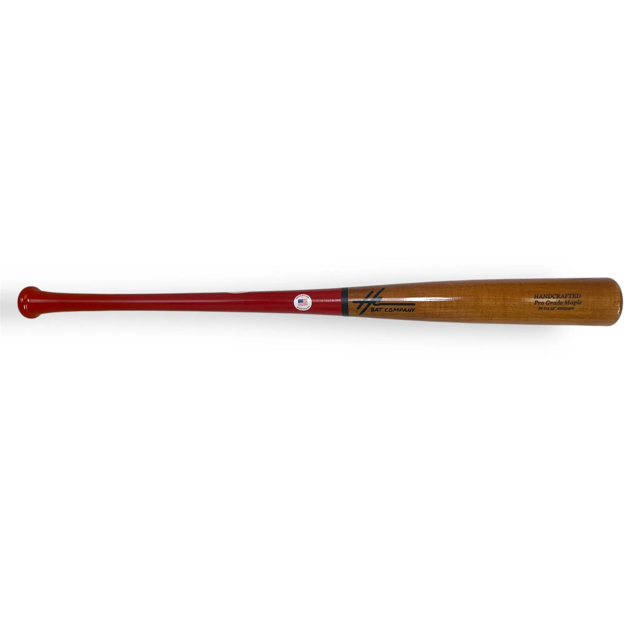 Pro Grade Maple Baseball Bat | i13 33" End Loaded Power Bat Gloss Red