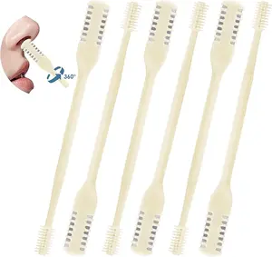 Manual Nose  Trimmer & Ear  Remover - 360° Rotating Dual-Head Grooming Tool for Men & Women, Portable Stainless Steel Blade with Cleaning Brush, Painless & Washable (5-Pack/Set) Hair