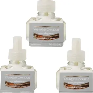 Yankee Candle Scentplug Refills Woodland Weekends Set of 3 0.625 fl oz Each Plug-in Scented Oil Refills for Home Fragrance Soft Amber Fall Fruits & Creamy Coconut Milk Notes