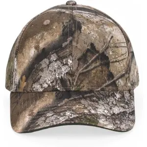 Realtree APX Camo Baseball Cap Hat 100% Cotton Twill (Peached)