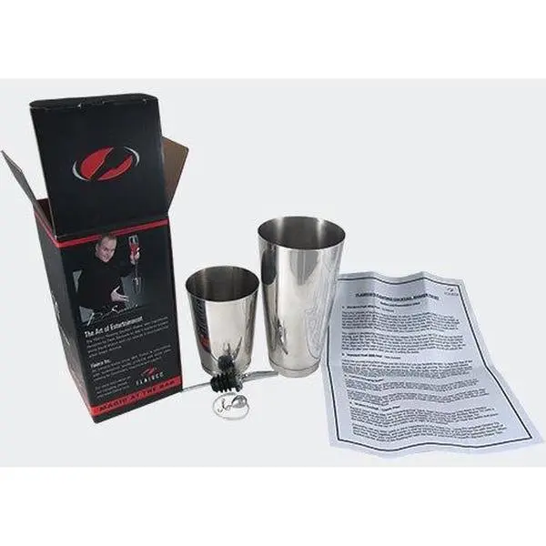 Dean Serneels Ingeniously Designed Floating Tin Cocktail Shaker Set - 16 oz-28 oz Capacity, 285 Metal Pour Spout, Bar & Kitchen Utensils, Behind the Bar Use, Bonus Easy-to-Learn Magic Tricks & Magic Routines, Bonus Magic Routines