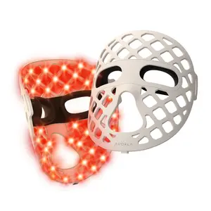 Avorla Starlight Ultra-Light LED Beauty Mask 3oz Hands-Free 4 Mode Red & Infrared Anti-Aging Waterproof Cordless Skincare Solution with Built-in Eye Shield for All Skin Types Multi-Color Face   Facial Device