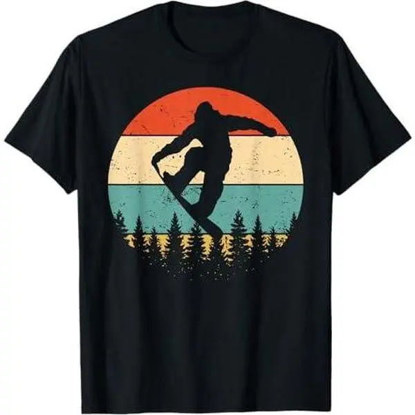 Vintage Snowboarding- Retro Snowboard T-Shirt