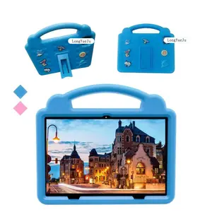 10.1 Android tablet, portable with protective case, installed with multiple smart applications, IWAWA， Holiday bestsellers, birthday and Christmas gifts, parental control, secure internet access, no adapters, blue/pink, orange/green