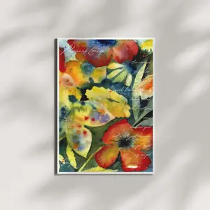 Adrianne Lenker Songs Poster: Floral Album Art Print- POSTER NO FRAME