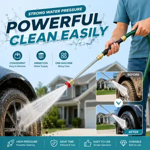 【FathersDayGift】High Pressure Washer Wand for Garden Hose – Powerful Water Spray with 2 Nozzles, Easy Connect Car Wash Sprayer for Cleaning Cars, Patio, Windows & Garden, Dealsforyou, Midyearsale