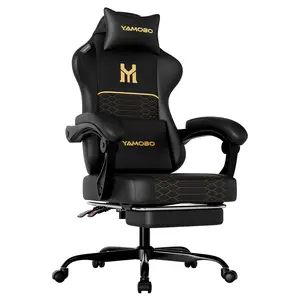 |Dual-Purpose Gaming and Office  | Minimalist Gaming     Ergonomic Back-Supporting Office  with Extra-Thick,   High-Quality, Durable PU Leather   Silent  | 100–135° Reclining with Footres swivel caster woman man