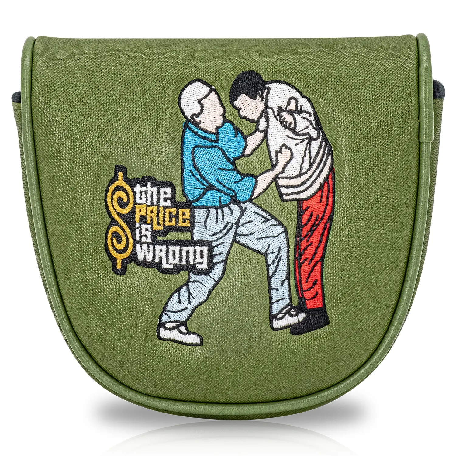 Df3 Putter Golf Club Head Cover, Golf Accessory, Two-Person Fighting Style, Resistant PU Material, Fluffy Lining, Cute Cartoon Design, Compatible with Df3 Model