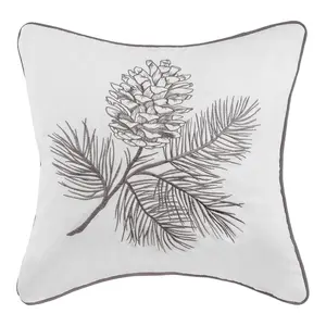 18" x 18" Pinecone Spring Pillow by Valerie