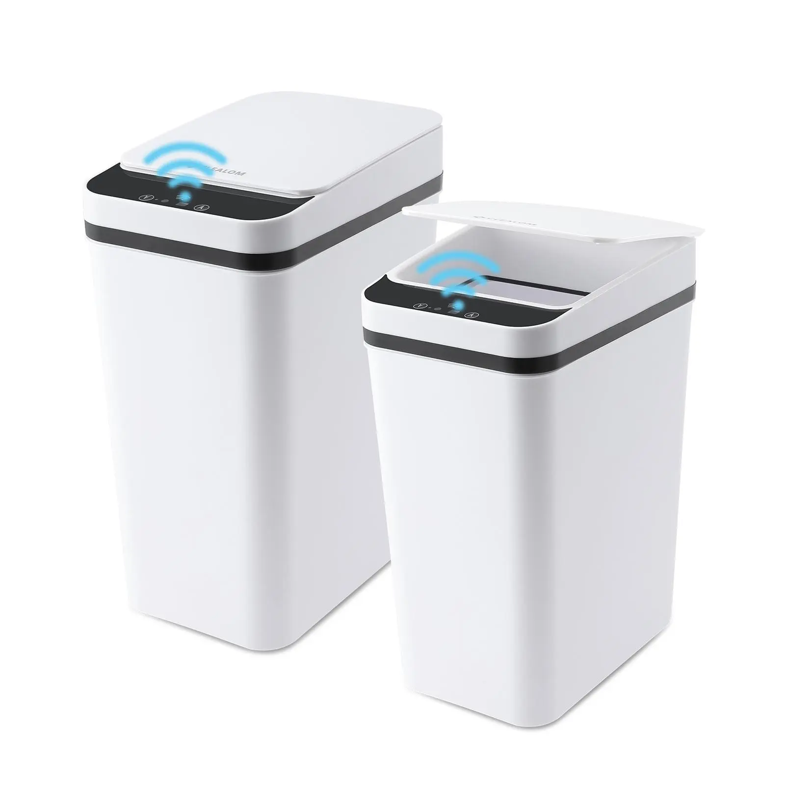 3 Gal Durable Plastic Waterproof Automatic Smart Touchless Motion Sensor Trash Can with Lid - Bathroom Gadgets, Trash Cans for Kitchen, Home Bathroom Accessories Countertop Bins