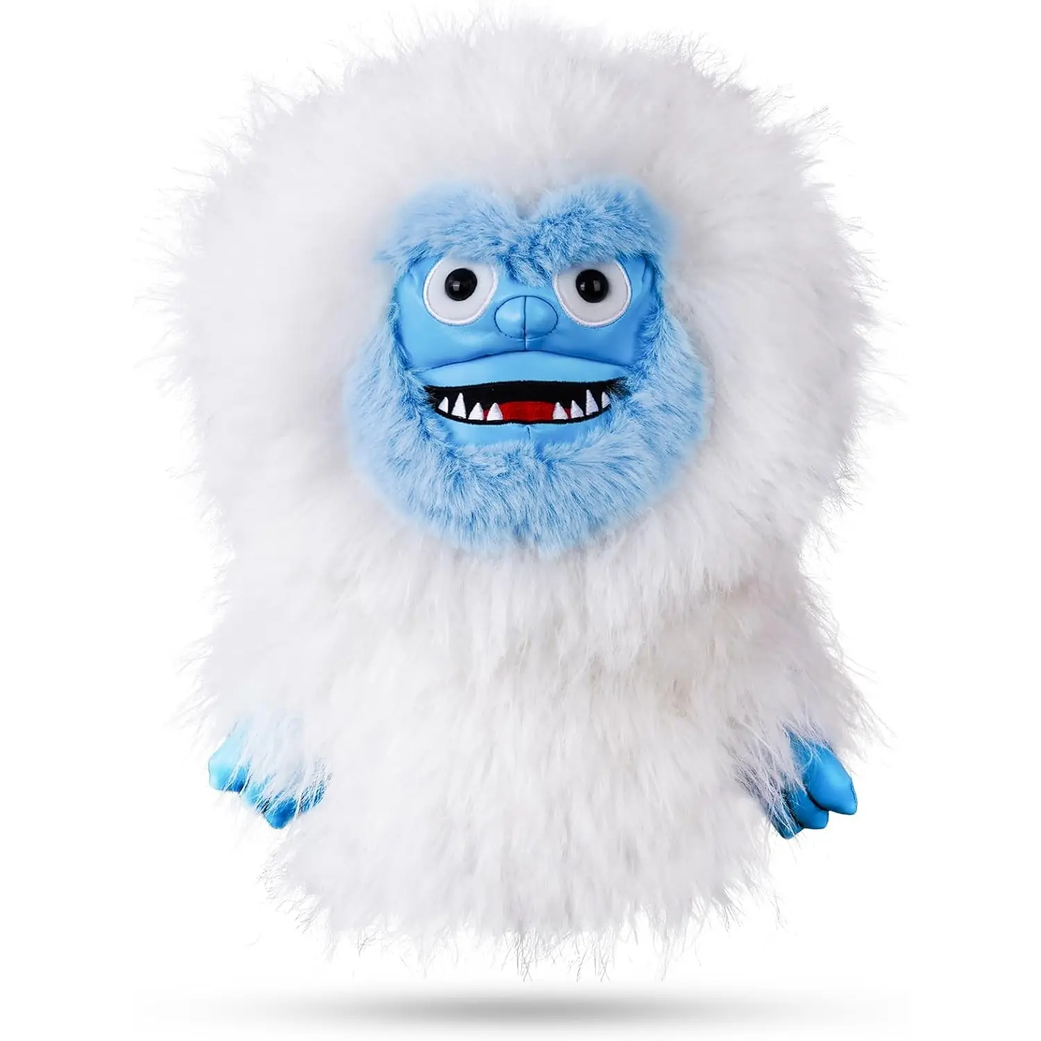 Mytag Yeti Golf Driver Head Cover - Ultra Premium Plush, Tour Quality, Funny Design, White Golf Equipment with Lasting Nylon Seam and Leather Detail Art