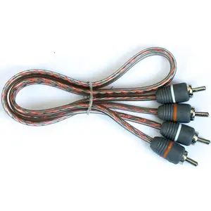 Elite Audio EA-RCA3 Standard 2-Ch RCA Cable - 3ft. Male to Male Twisted Wire Pair with Noise Reduction