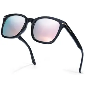 【Mirrored Shades】 Simple Fashion Sunglasses for Women Polarized Driving Anti Glare UV400 Protection Stylish Design Trendy Sleek Mirror Lenses