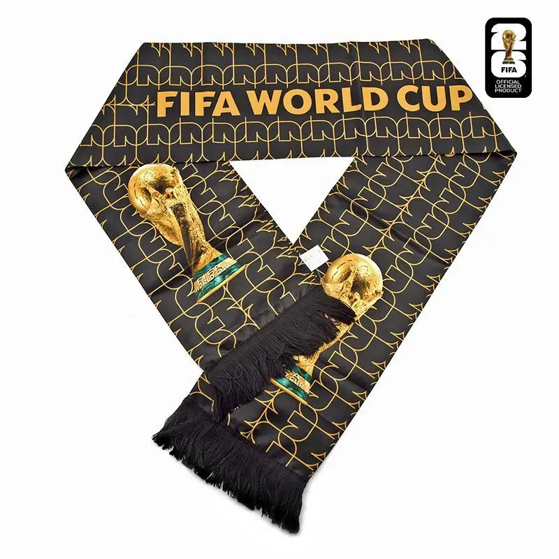 【FIFA World Cup 2026】Trophy Scarf - Official FIFA Product,Limited Edition gift for Football Fans Decoration Stylish Local Shippingrtable, Essential for  Experience Unisex summerwins mid year sale deals for you