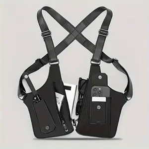 Adjustable underarm backpack for men and women, anti-theft hidden storage, premium leather, lightweight pocket waist bag Bumbag-MM Belt Shoulder Bags Durable Phone