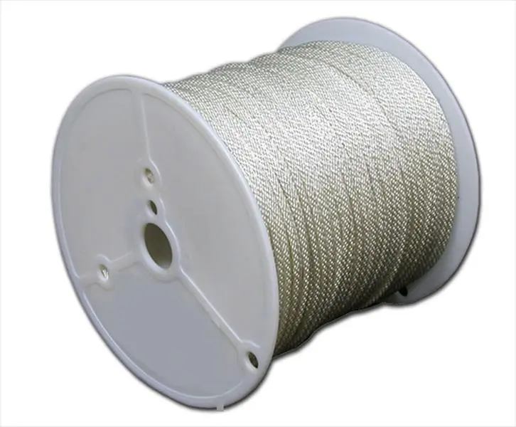 T.W. Evans Cordage 266-080-68 UV-Resistant Braided Nylon Rope Spool, 0.25 in. x 500 ft., for Tie Downs, Crafts