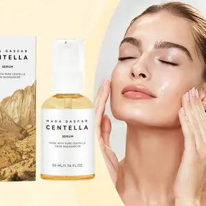 Madagascar Centella Poremizing Fresh Ampoule Centella Asiatica Extract 50ML, Quick Absorption, Brightening, Firming & Soothing, for Sensitive, Dry, Oily Skin, Serums