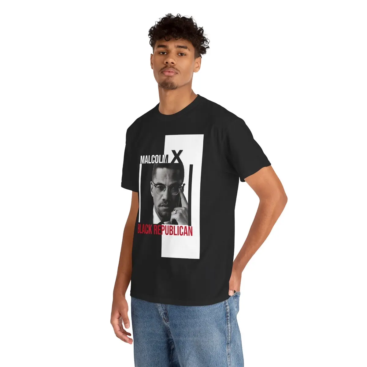 Malcolm X Tee - Menswear Top for Black Republicans