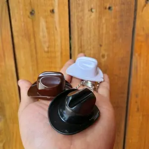 2/3pcs Metal Keychain Bottle Opener | Trending Cowboy Hat Design, Portable & Functional Novelty Accessory, Great for Gifting, Outdoor Use & Everyday Key Organization