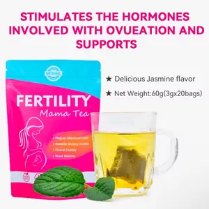 Aromlife Organic Caffeine-Free Herbal Beverage - Women's Natural Fertility Tea for Fibroids, Hormone Balance, Reproductive Wellness, 20 Tea Bags for Adults Trying to Conceive, Ovulation Support