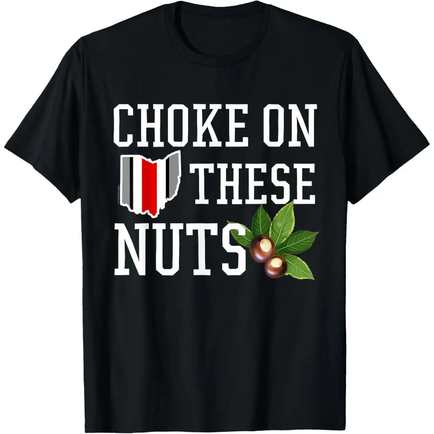 Unisex Ohio‑State‑Theme Humorous‑Vibe Graphic Short‑Sleeve Tee, Crew‑Neck Casual Streetwear Top, All‑Season Everyday Outfit, Trendy Home‑State‑Style Gift Idea