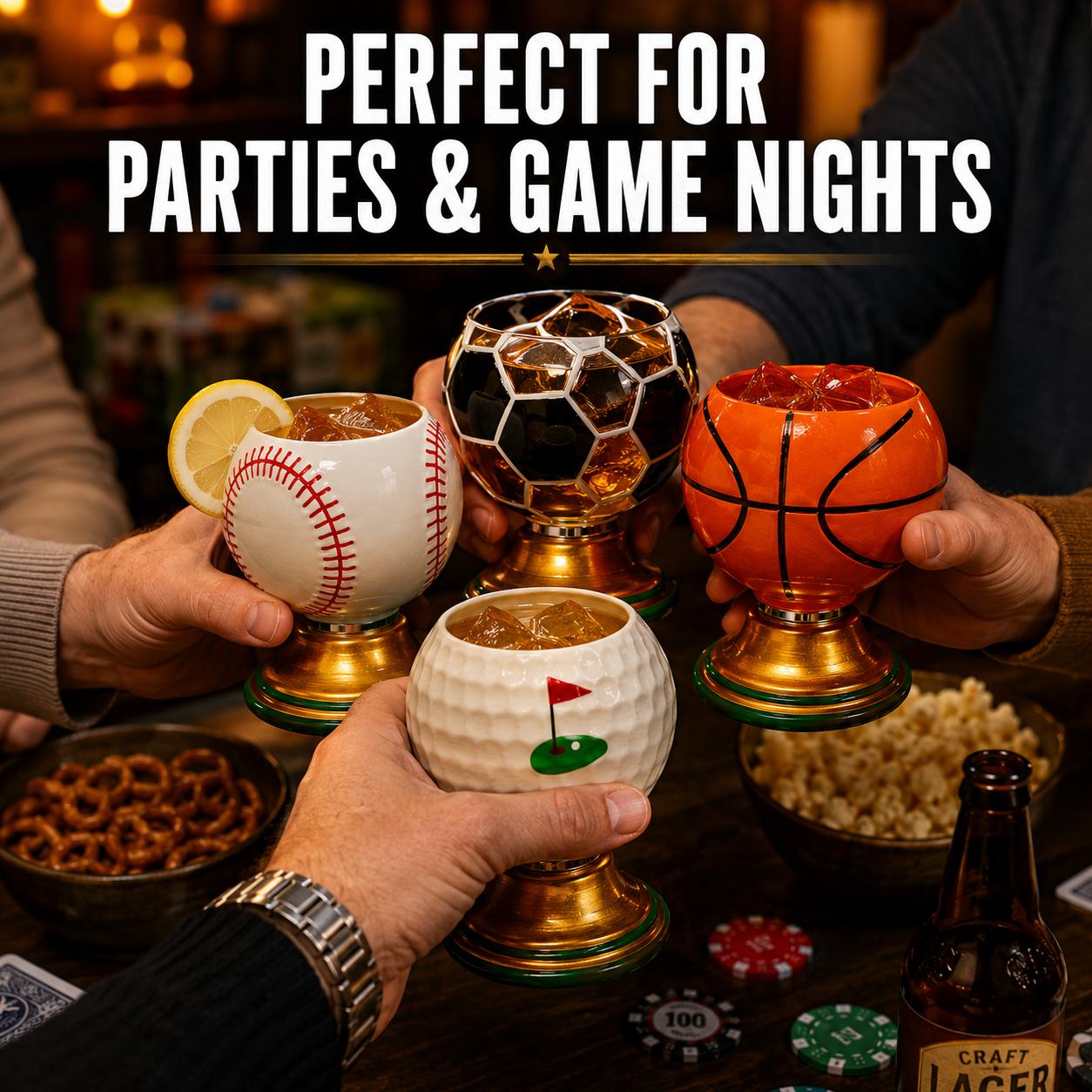 Sports Ball Cups, Fun Game Day Rotatable Drinkware, Soccer Basketball Baseball Golf Novelty Cups for Parties, Bar Decor & Sports Fans Gifts Sports Ball Cups, Fun Game Day Rotatable Drinkware, Soccer Basketball Baseball Golf Novelty Cups for Parties, Bar Decor & Sports Fans Gifts