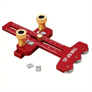 Thin Rip Table Saw Jig, 3 Pulleys Thin Rip Jig for Making Repetitive Narrow Strip Cuts, Table Saw Guide Tool Accessories Fits for 19# and 30# T Slot and for 3/8in X 3/4in U Slot Cutting