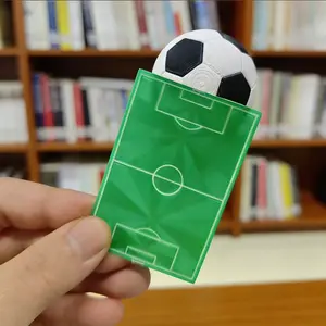 Unique New Football Bookmark, 3D Printed Bookmark, Soccer Field Clip, Fun Cartoon Cute Stationery, Plastic Material
