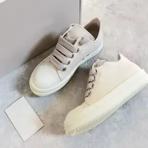 New Rick Jumbo Lace Canvas Low Top Shoes Beige