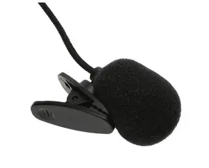 CLIP-ON LAPEL MICROPHONE | Wired Mini Condenser Mic 3.5mm 4.9ft Cable for Singing Recording Broadcasting Lavalier Audio for Computer Smartphone