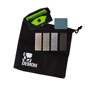 Demon Elite X Ski and Snowboard Edge Tuner Care Kit- Includes Side Edge Multi-Tool, 3 Diamond Stones, Steel File and Gummy Stone