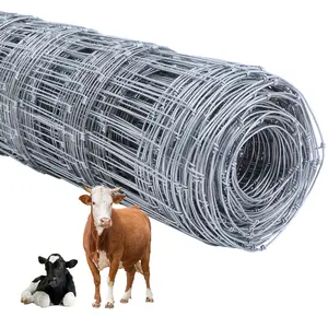 Farm Fence 4.3*325ft Heavy Zinc Coating Cattle Fence Galvanized Field Fencing Sheep Fence Goat Fence,Hog Wire Fencing for Yard Livestock Animals Protection