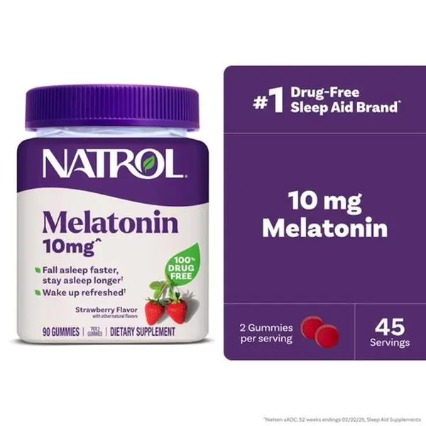 Natrol Melatonin 10 Mg Strawberry Flavor - 90 Gummies