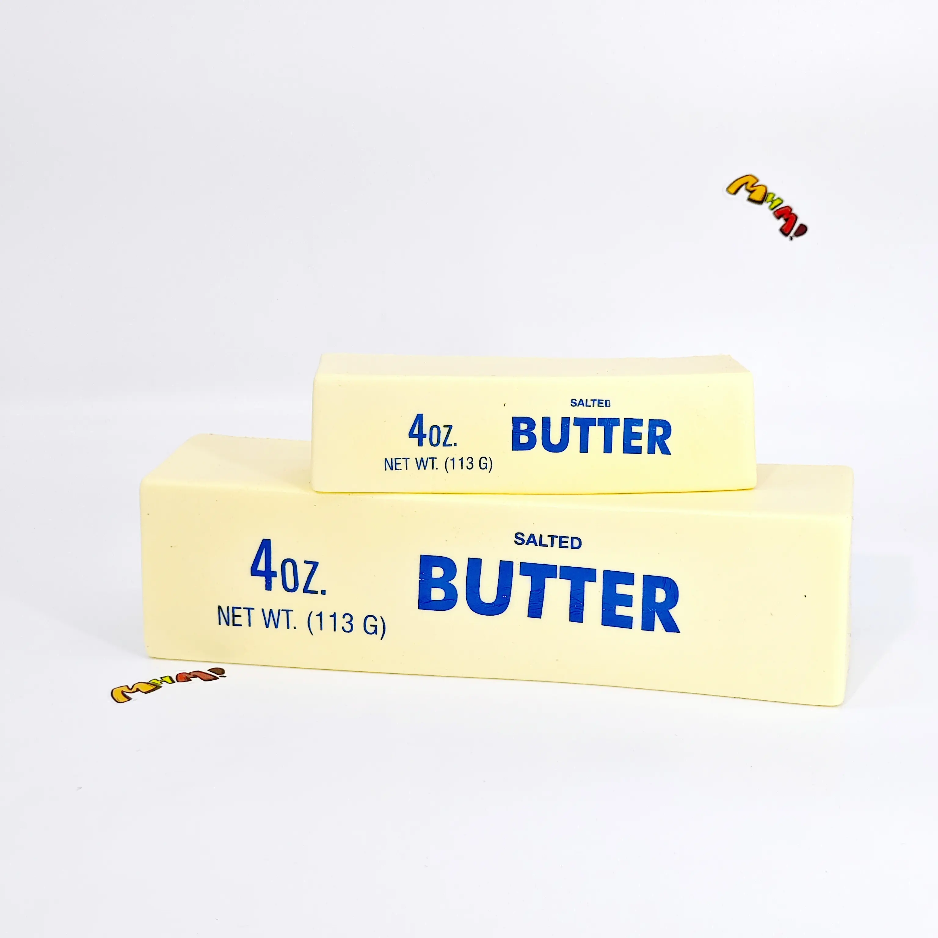 MHM Butter Bar Slow Rising Squishy Toy - Changya Co. Thick Soft Foam Squishies Cheese, Squeeze Ball Fidgets, Decompression Squeeze Sensory Tools for Ages 12+, Cute Food-Themed Stress Relief Gift & Home Decoration