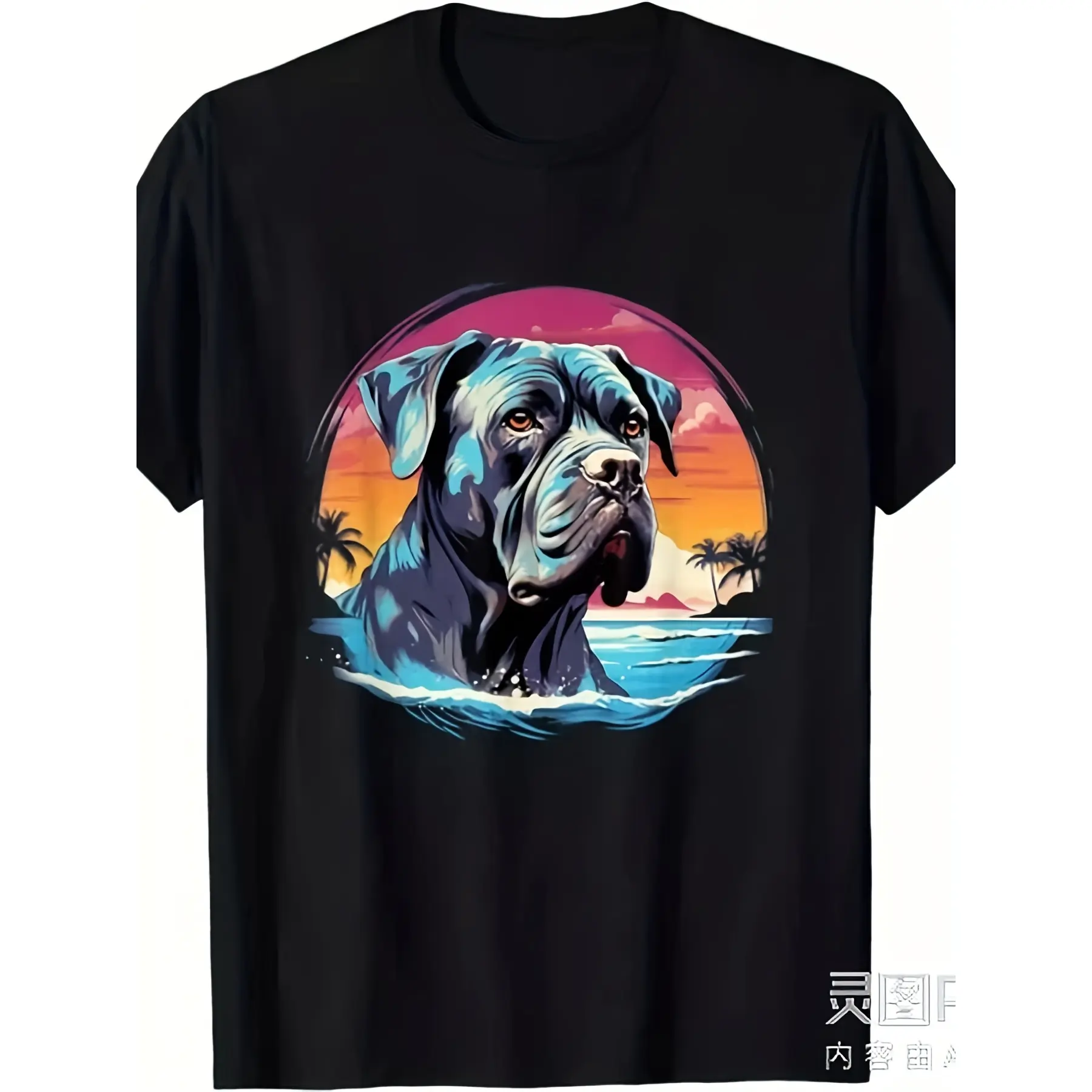 Cane Corso Italian Mastiff T-Shirts for Men And Wo unisex soft cotton short sleeve t shirt, vintage graphic casual tee for men women teens, perfect birthday holiday gift for camping travel gym daily street  wear