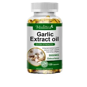 Garlic Oil 5000mg 120 Rapid Release Softgels Capsules 5000 Extract organic Pills