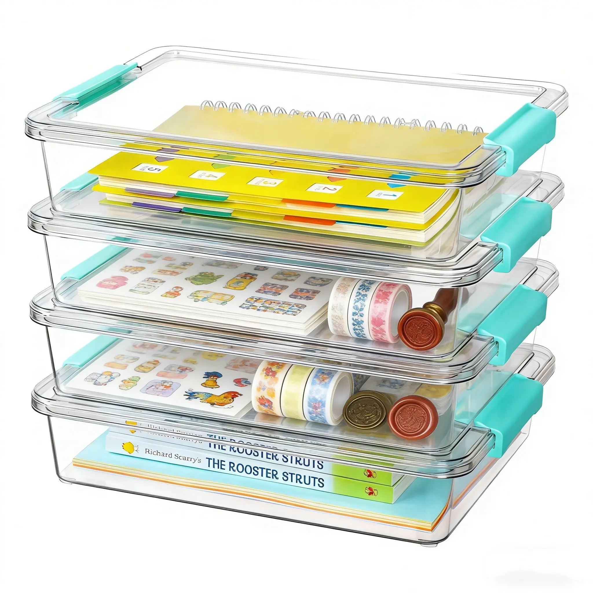 Transparent Stackable Storage Box with Lid, Dustproof Durable Storage Organizer, Lego Toy Children Building Blocks Classification Box, Plastic Storage Bins, Dust Free Organizer, Container Organizer, Dustproof Organizer Boxes