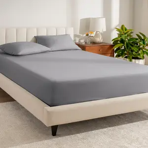 Bare Home Organic Cotton Percale Fitted Sheet