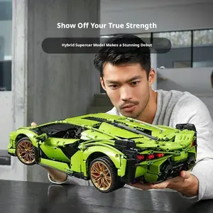 3696 Pcs Lambo Sian Building Blocks | MOC Compatible Sports Car Model Model Car Kit