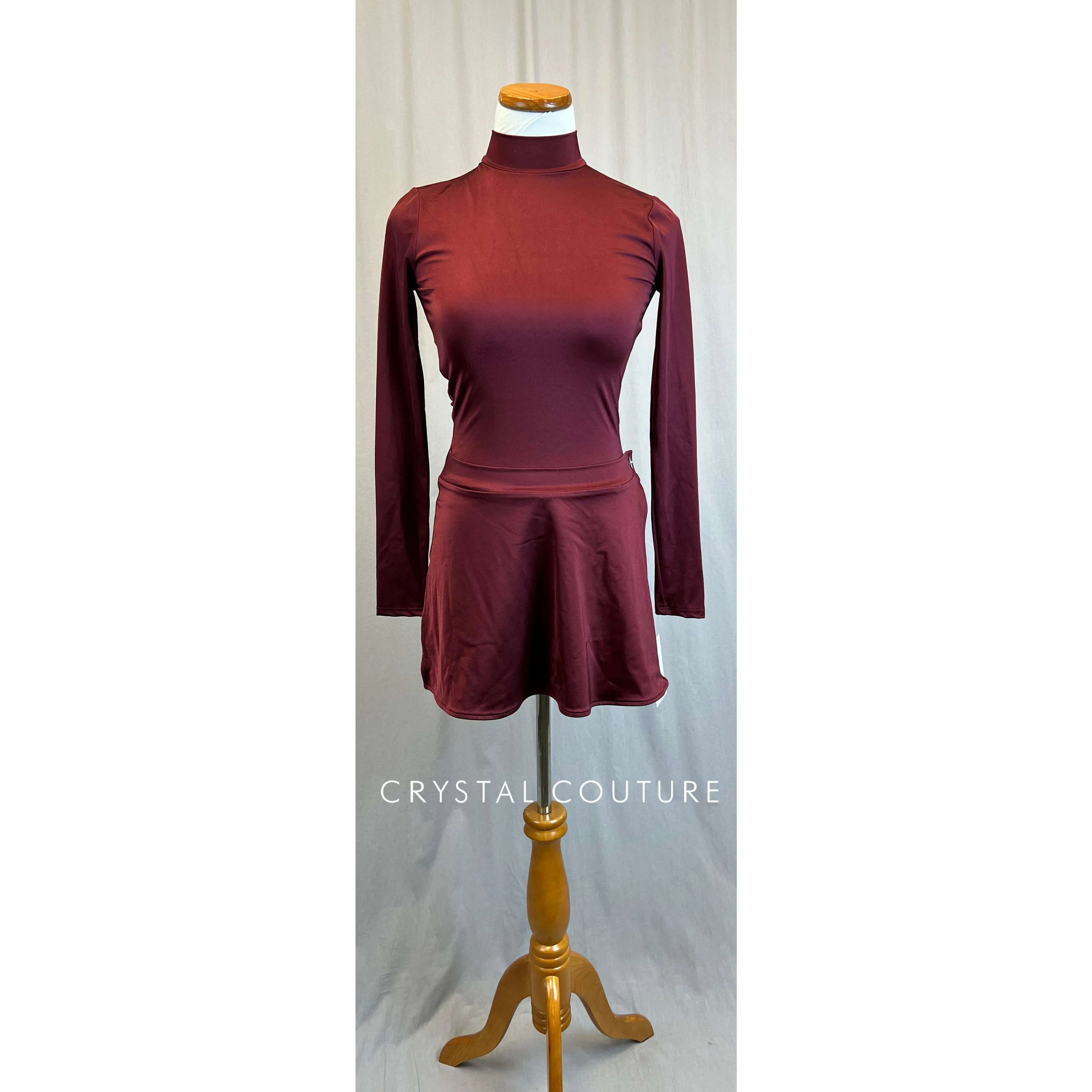 *Brand New* Maroon Long Sleeve Transition Skirt Dress