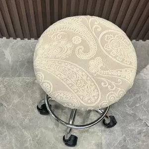 Adjustable Round Seat Covers, Washable Chair Protectors, Multiple Colors Available, Elastic Fabric for Home Decoration