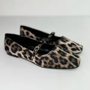 Push the Limits Satin Leopard Flats