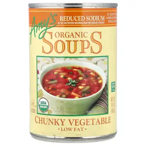 Amy's Organic Soups, Chunky Vegetable, Low Fat, Reduced Sodium, 14.3 oz (405 g)