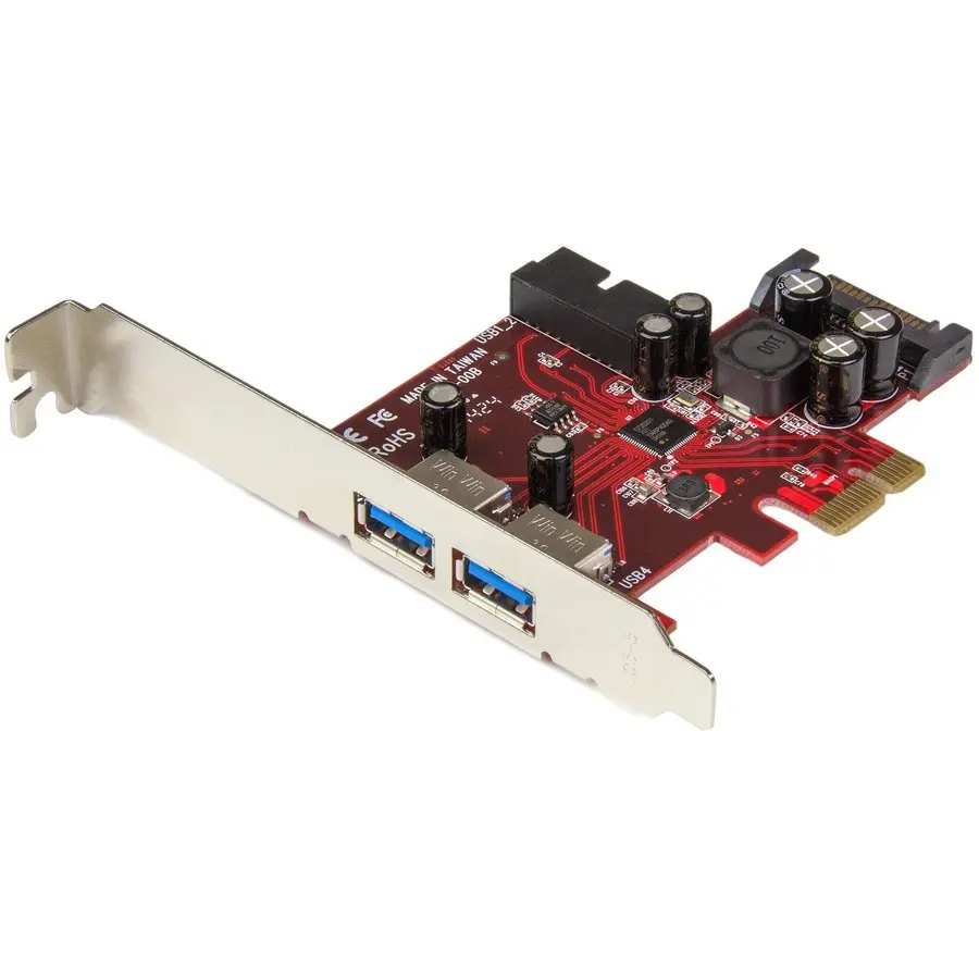 StarTech PCIe Card, 4-Port PCI Express USB 3.0 Ports Adapter for High-Speed Data Transfer (Network Component for Computers & Office Equipment), Computer Users